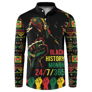When I'm Born I'm Black Button Sweatshirt Black History Black Month