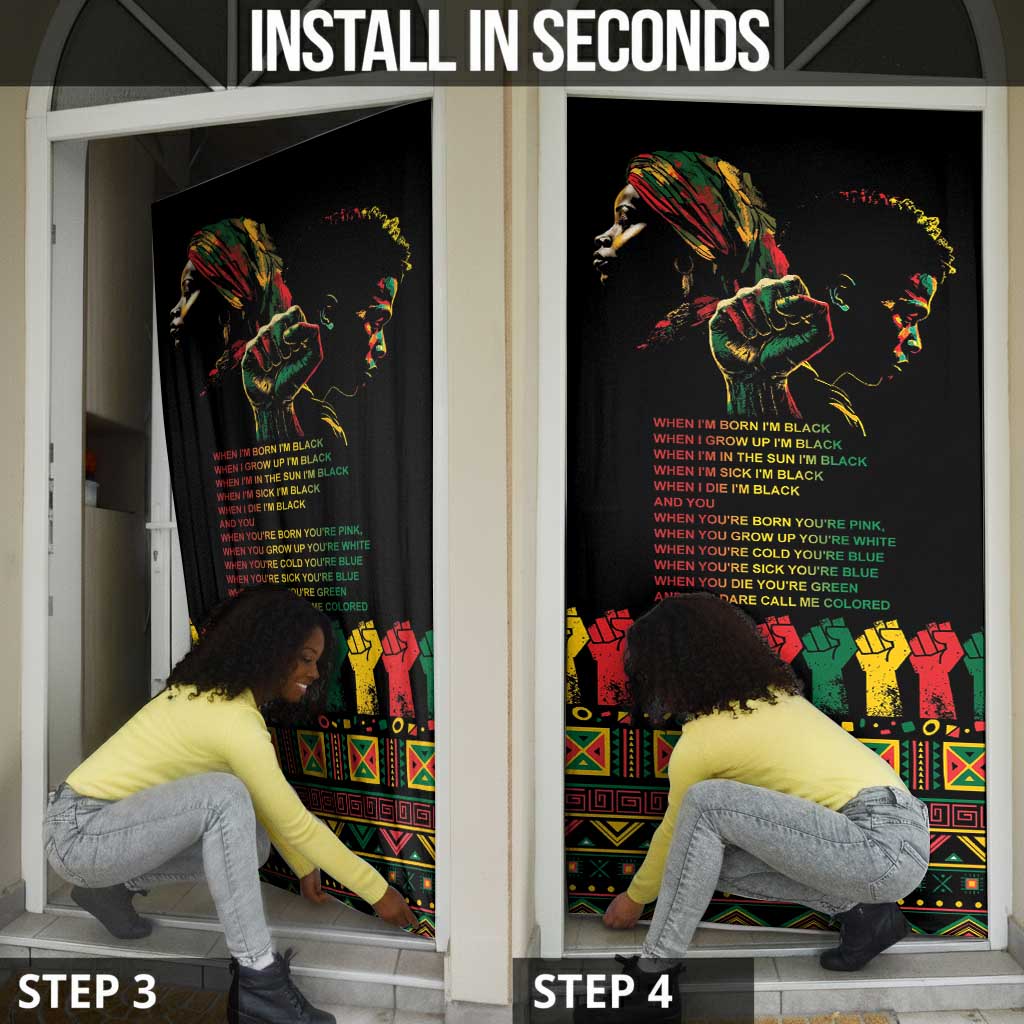 When I'm Born I'm Black Door Cover Black History Black Month