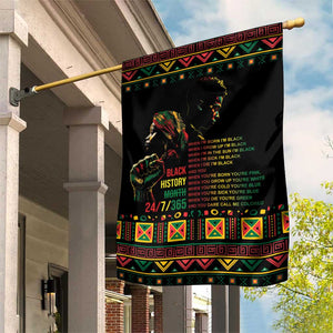 When I'm Born I'm Black Garden Flag Black History Black Month