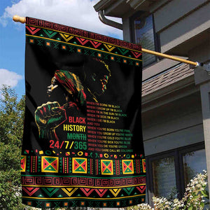 When I'm Born I'm Black Garden Flag Black History Black Month
