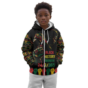 When I'm Born I'm Black Kid Hoodie Black History Black Month