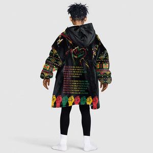 When I'm Born I'm Black Kid Wearable Blanket Hoodie Black History Black Month