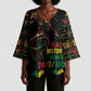 When I'm Born I'm Black Kimono Sleeve Blouse Black History Black Month