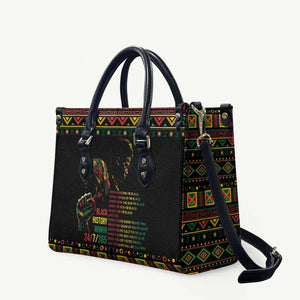 When I'm Born I'm Black Leather Bag Black History Black Month