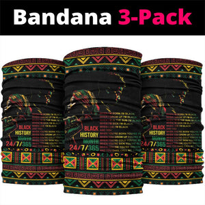 When I'm Born I'm Black Neck Gaiter Black History Black Month LT9