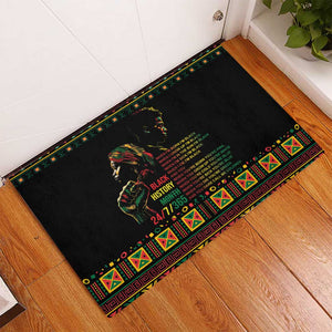 When I'm Born I'm Black Rubber Doormat Black History Black Month