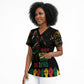 When I'm Born I'm Black Scrub Top Black History Black Month