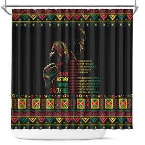 When I'm Born I'm Black Shower Curtain Black History Black Month