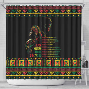When I'm Born I'm Black Shower Curtain Black History Black Month