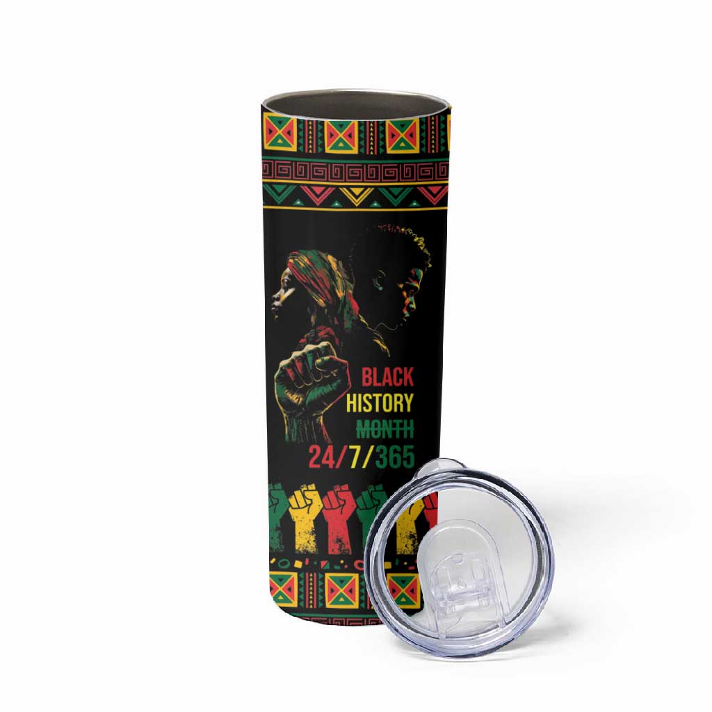 When I'm Born I'm Black Skinny Tumbler Black History Black Month