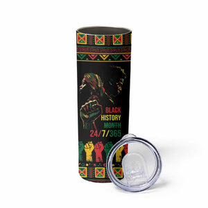 When I'm Born I'm Black Skinny Tumbler Black History Black Month