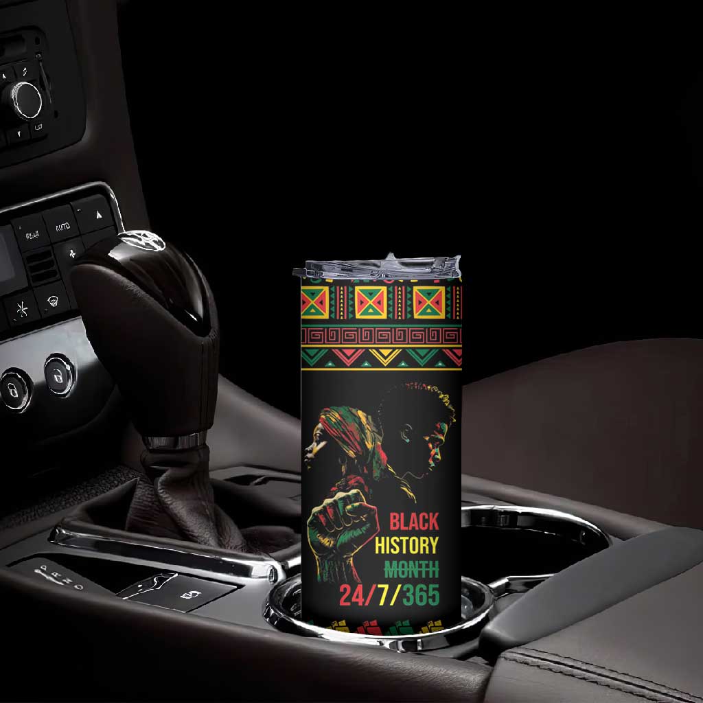 When I'm Born I'm Black Skinny Tumbler Black History Black Month