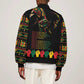 When I'm Born I'm Black Sleeve Zip Bomber Jacket Black History Black Month