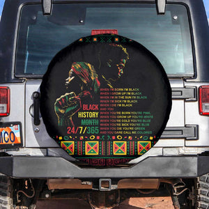 When I'm Born I'm Black Spare Tire Cover Black History Black Month