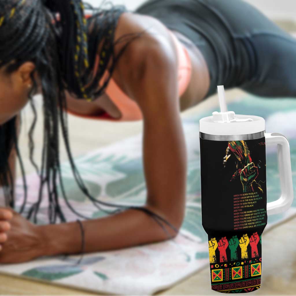 When I'm Born I'm Black Tumbler With Handle Black History Black Month
