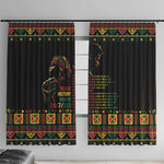 When I'm Born I'm Black Window Curtain Black History Black Month