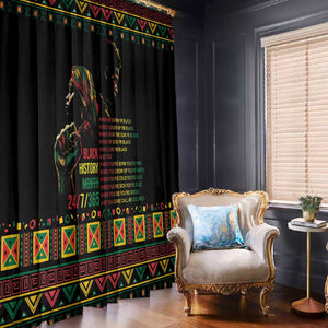 When I'm Born I'm Black Window Curtain Black History Black Month