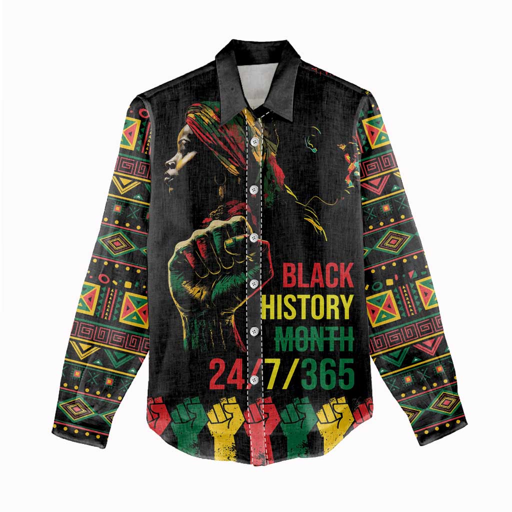 When I'm Born I'm Black Women Casual Shirt Black History Black Month LT9