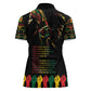 When I'm Born I'm Black Women Polo Shirt Black History Black Month