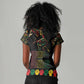 When I'm Born I'm Black Women V-Neck T-Shirt Black History Black Month