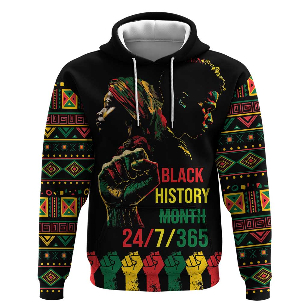 When I'm Born I'm Black Zip Hoodie Black History Black Month