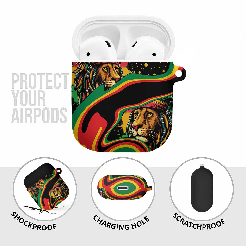 Proud Afro-Jamaicans Rasta Lion AirPods Case Reggae My Soul