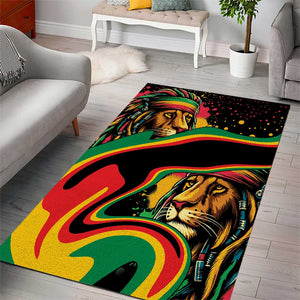 Proud Afro-Jamaicans Rasta Lion Area Rug Reggae My Soul