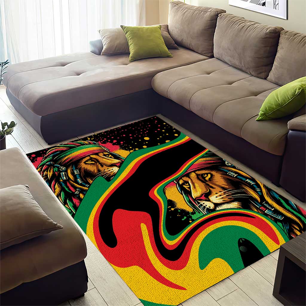 Proud Afro-Jamaicans Rasta Lion Area Rug Reggae My Soul