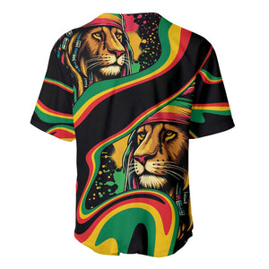 Proud Afro-Jamaicans Rasta Lion Baseball Jersey Reggae My Soul