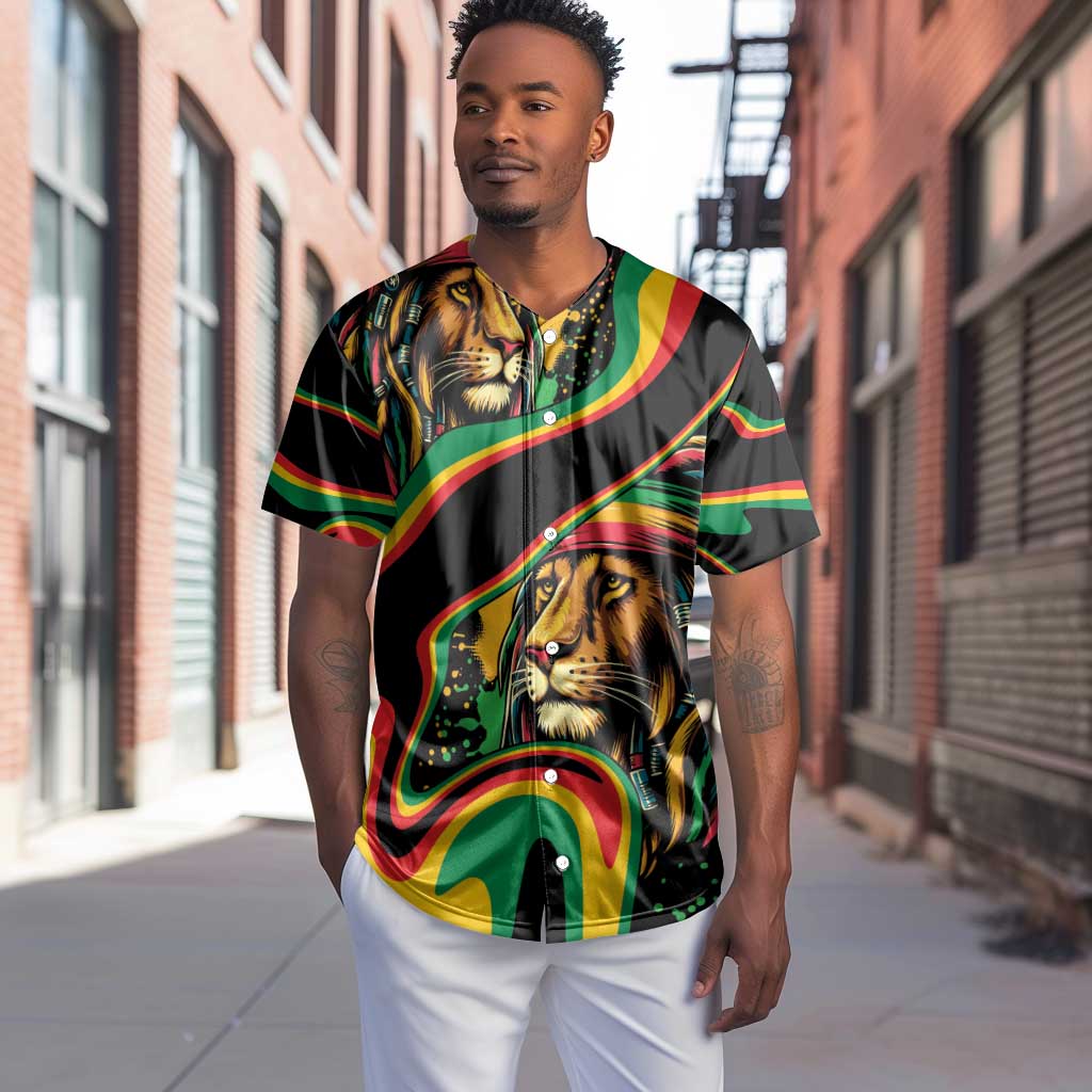 Proud Afro-Jamaicans Rasta Lion Baseball Jersey Reggae My Soul