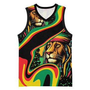 Proud Afro-Jamaicans Rasta Lion Basketball Jersey Reggae My Soul - African Pride