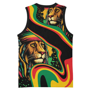 Proud Afro-Jamaicans Rasta Lion Basketball Jersey Reggae My Soul - African Pride