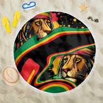 Proud Afro-Jamaicans Rasta Lion Beach Blanket Reggae My Soul