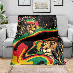 Proud Afro-Jamaicans Rasta Lion Blanket Reggae My Soul