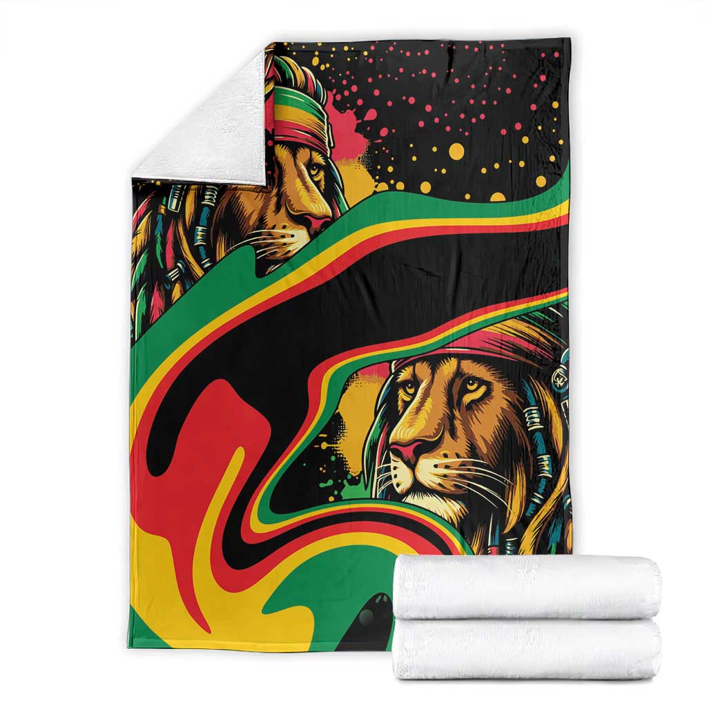 Proud Afro-Jamaicans Rasta Lion Blanket Reggae My Soul