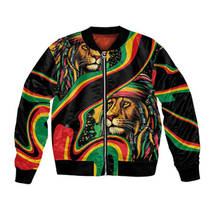 Proud Afro-Jamaicans Rasta Lion Bomber Jacket Reggae My Soul