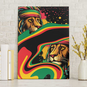 Proud Afro-Jamaicans Rasta Lion Canvas Wall Art Reggae My Soul