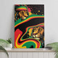 Proud Afro-Jamaicans Rasta Lion Canvas Wall Art Reggae My Soul