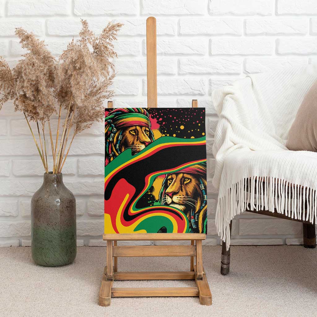 Proud Afro-Jamaicans Rasta Lion Canvas Wall Art Reggae My Soul
