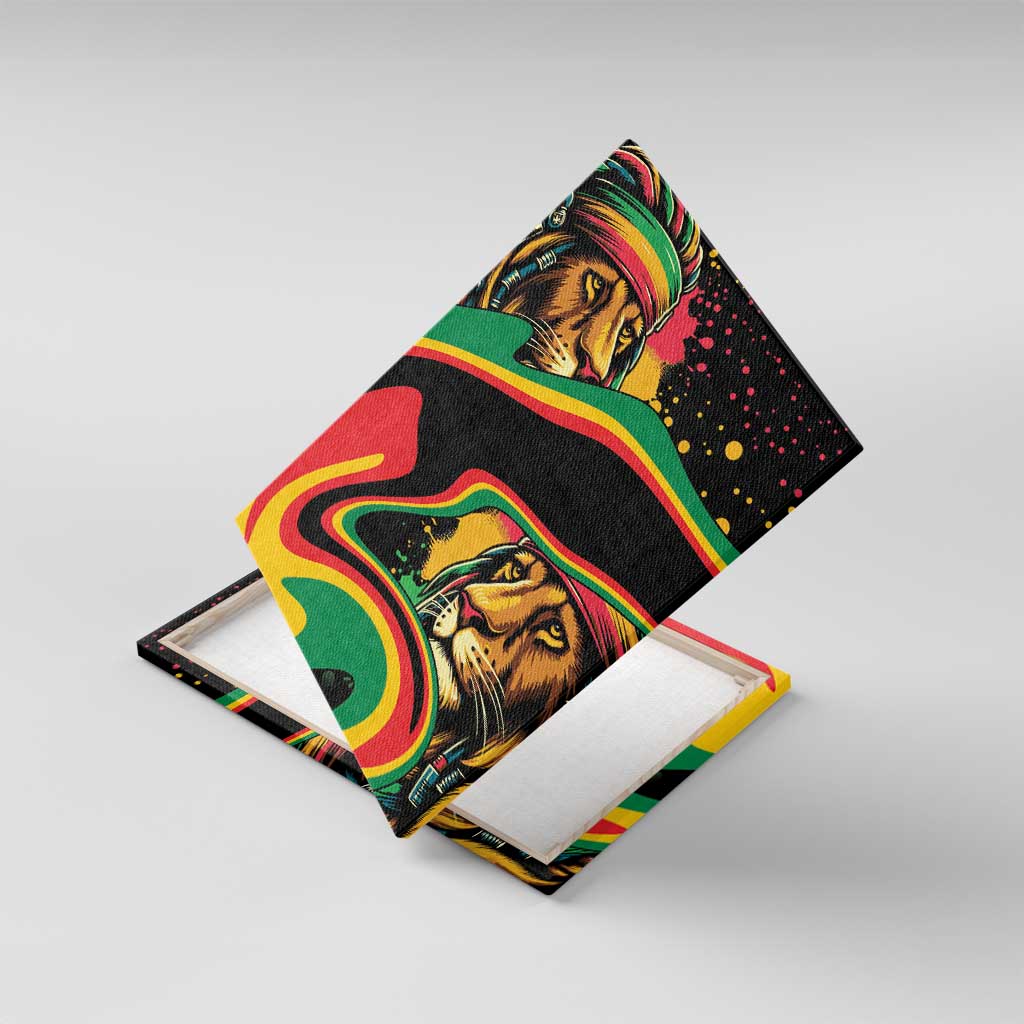 Proud Afro-Jamaicans Rasta Lion Canvas Wall Art Reggae My Soul