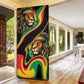 Proud Afro-Jamaicans Rasta Lion Door Cover Reggae My Soul