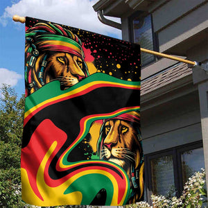 Proud Afro-Jamaicans Rasta Lion Garden Flag Reggae My Soul