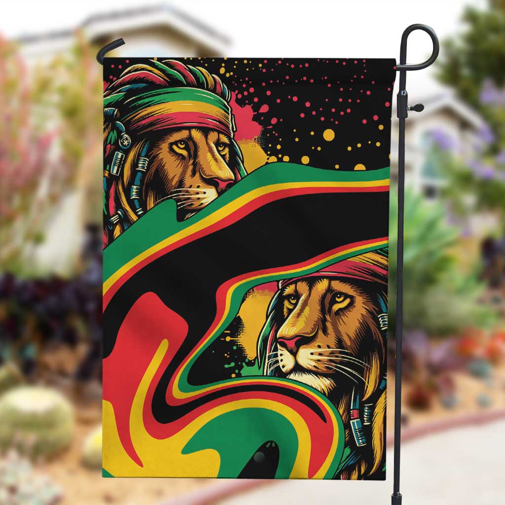 Proud Afro-Jamaicans Rasta Lion Garden Flag Reggae My Soul