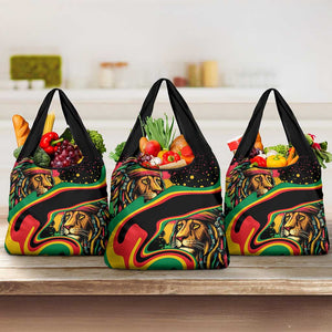 Proud Afro-Jamaicans Rasta Lion Grocery Bag Reggae My Soul