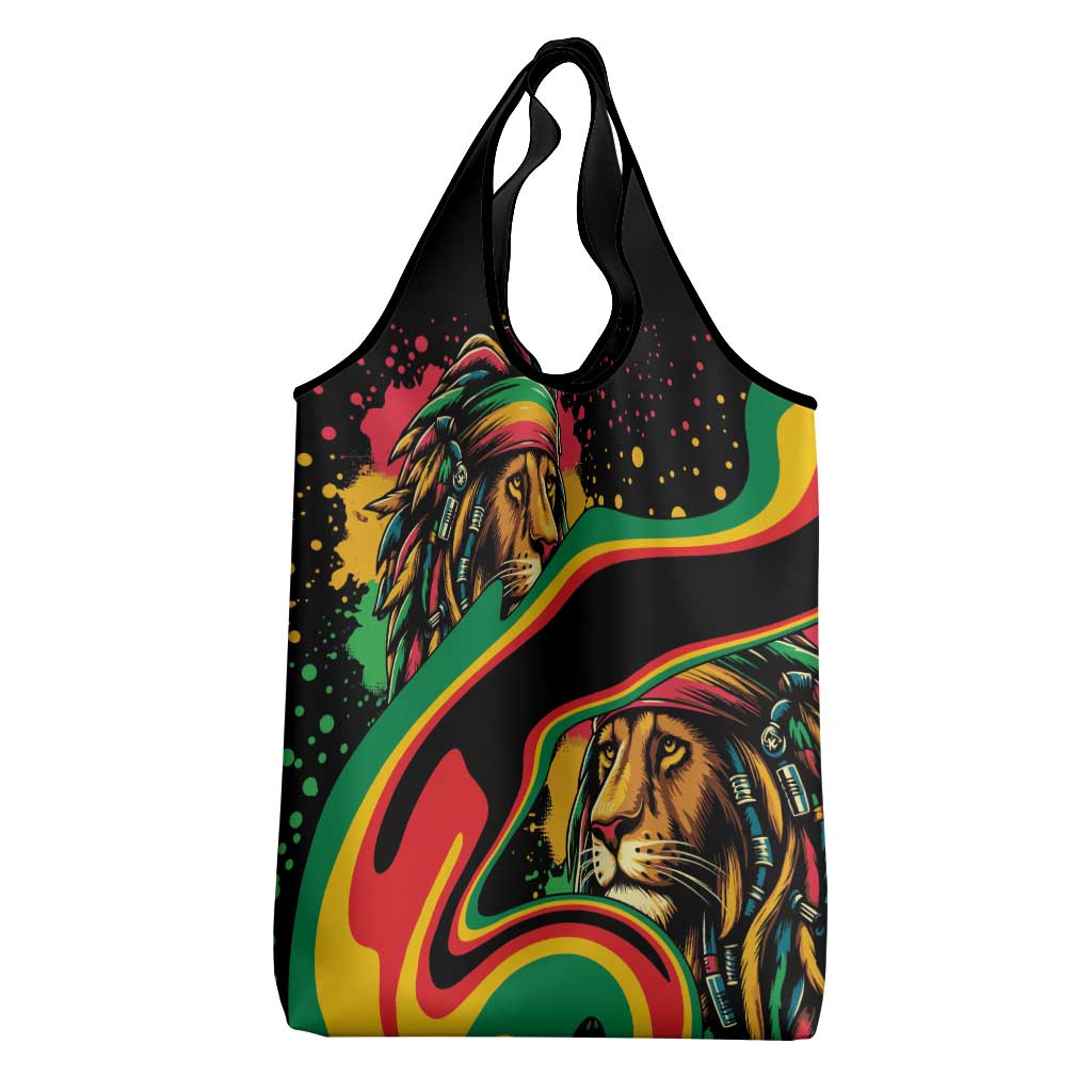 Proud Afro-Jamaicans Rasta Lion Grocery Bag Reggae My Soul