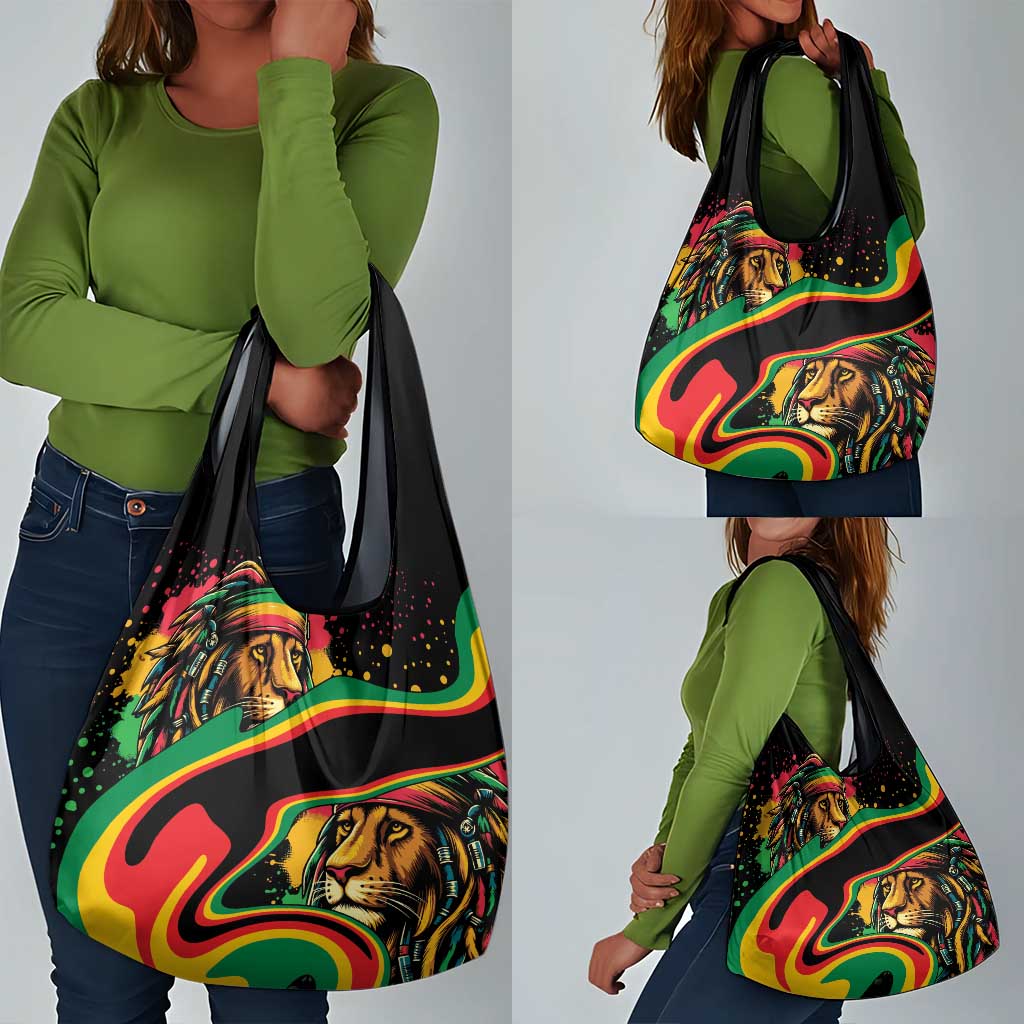 Proud Afro-Jamaicans Rasta Lion Grocery Bag Reggae My Soul