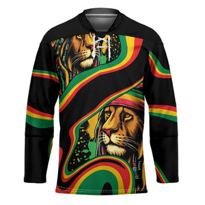 Proud Afro-Jamaicans Rasta Lion Hockey Jersey Reggae My Soul