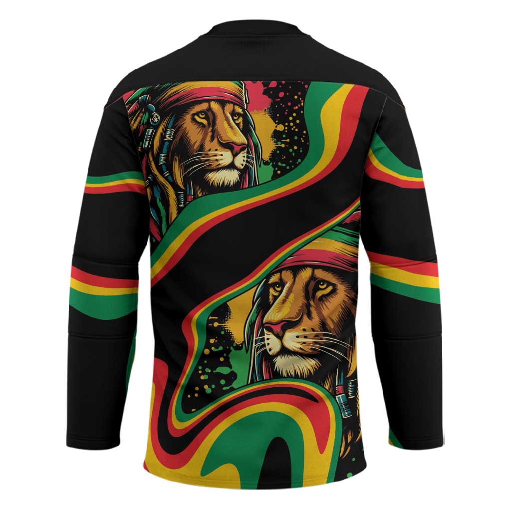 Proud Afro-Jamaicans Rasta Lion Hockey Jersey Reggae My Soul