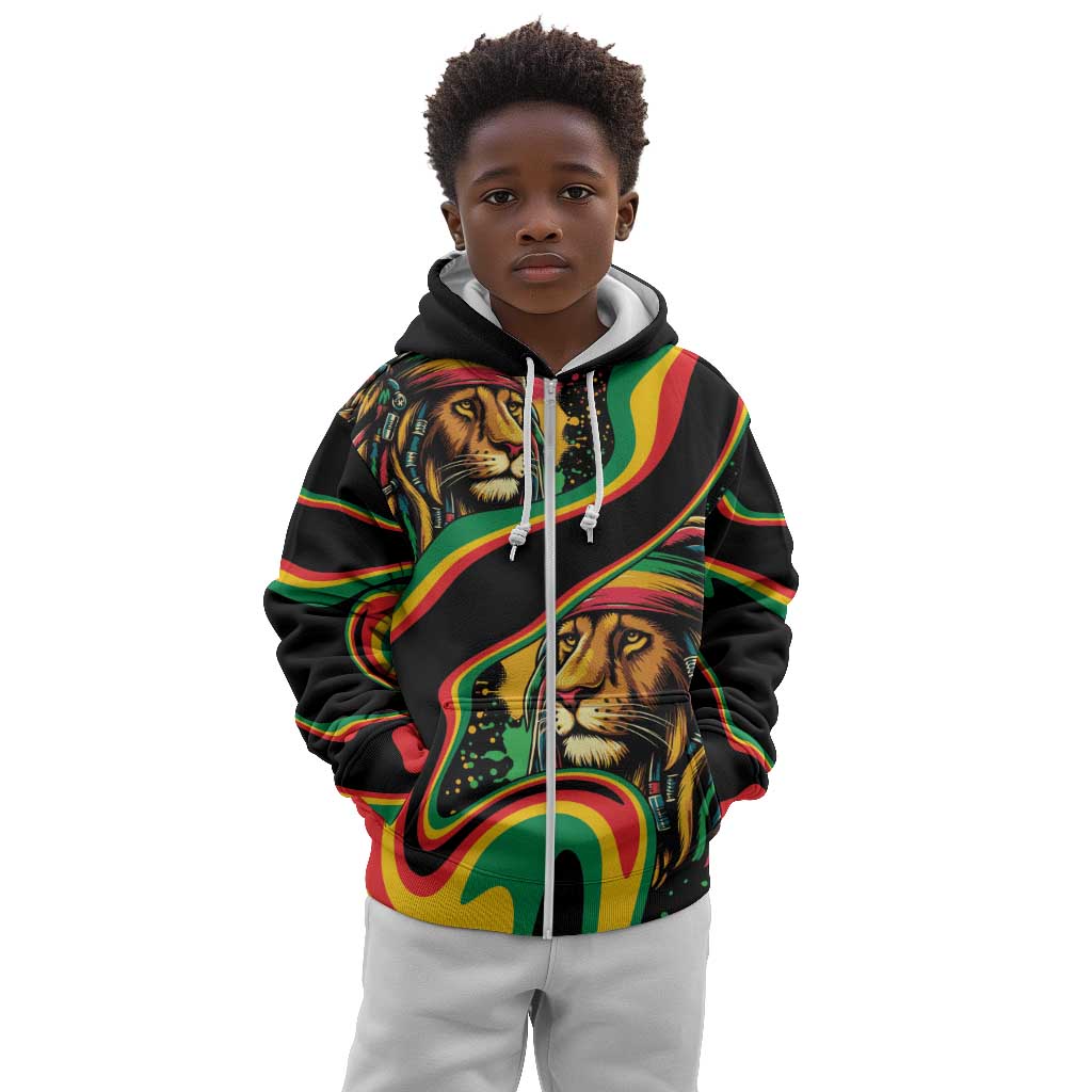 Proud Afro-Jamaicans Rasta Lion Kid Hoodie Reggae My Soul