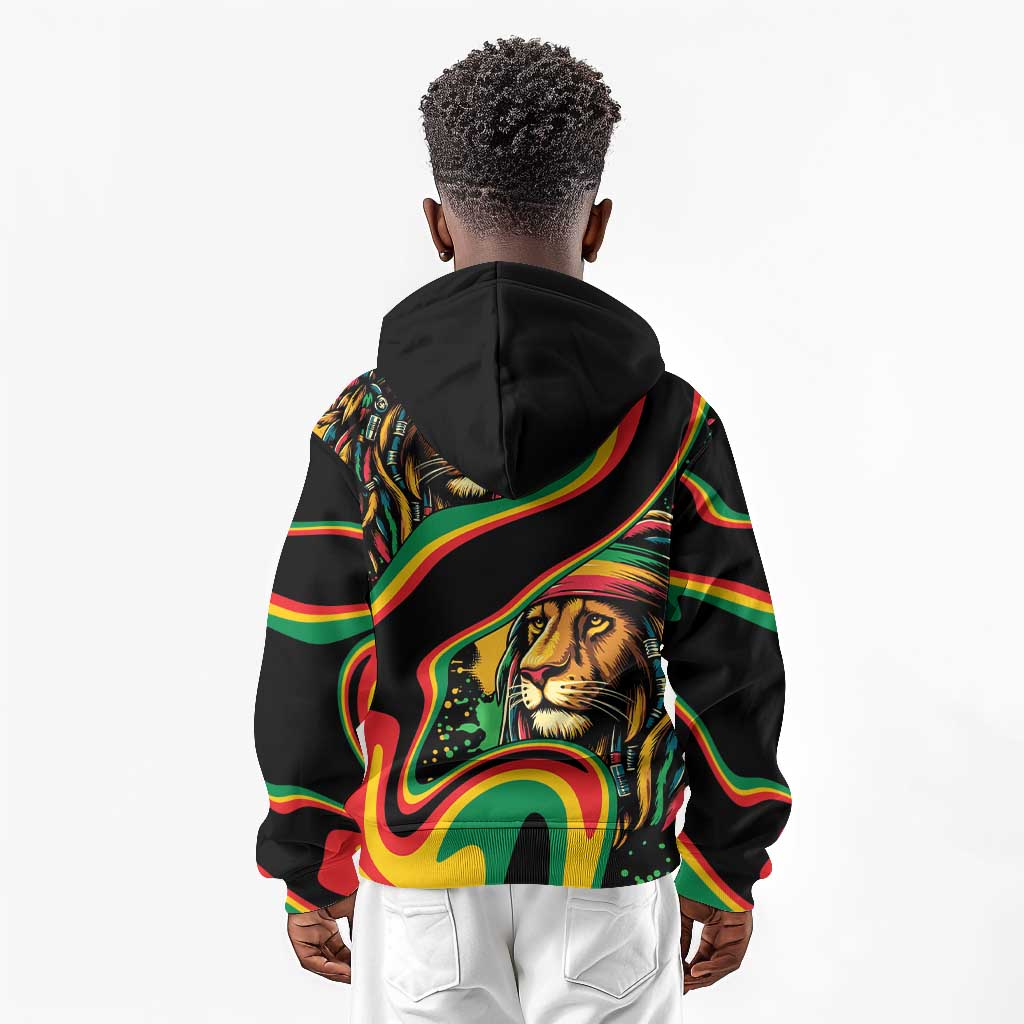 Proud Afro-Jamaicans Rasta Lion Kid Hoodie Reggae My Soul